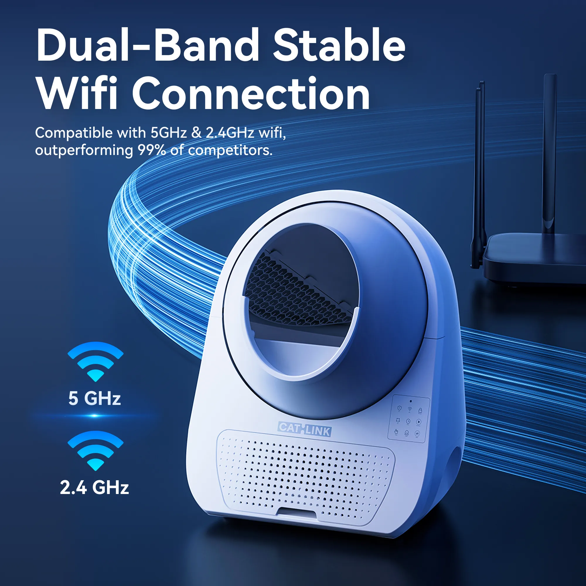 CATLINK AI 5GHz Camera Cat Litter Box - Scooper Pro Ultra Ramp Double Set - Image 5