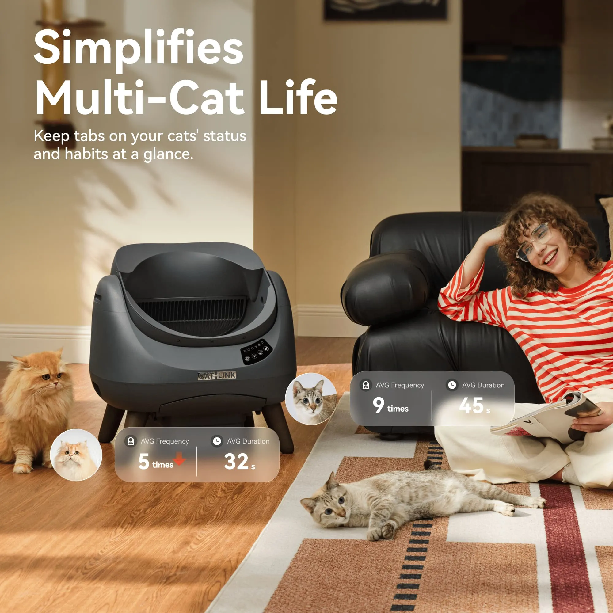 CATLINK Self-Cleaning Litter Box - Scooper Open-X (Multi-Cat) - Image 4