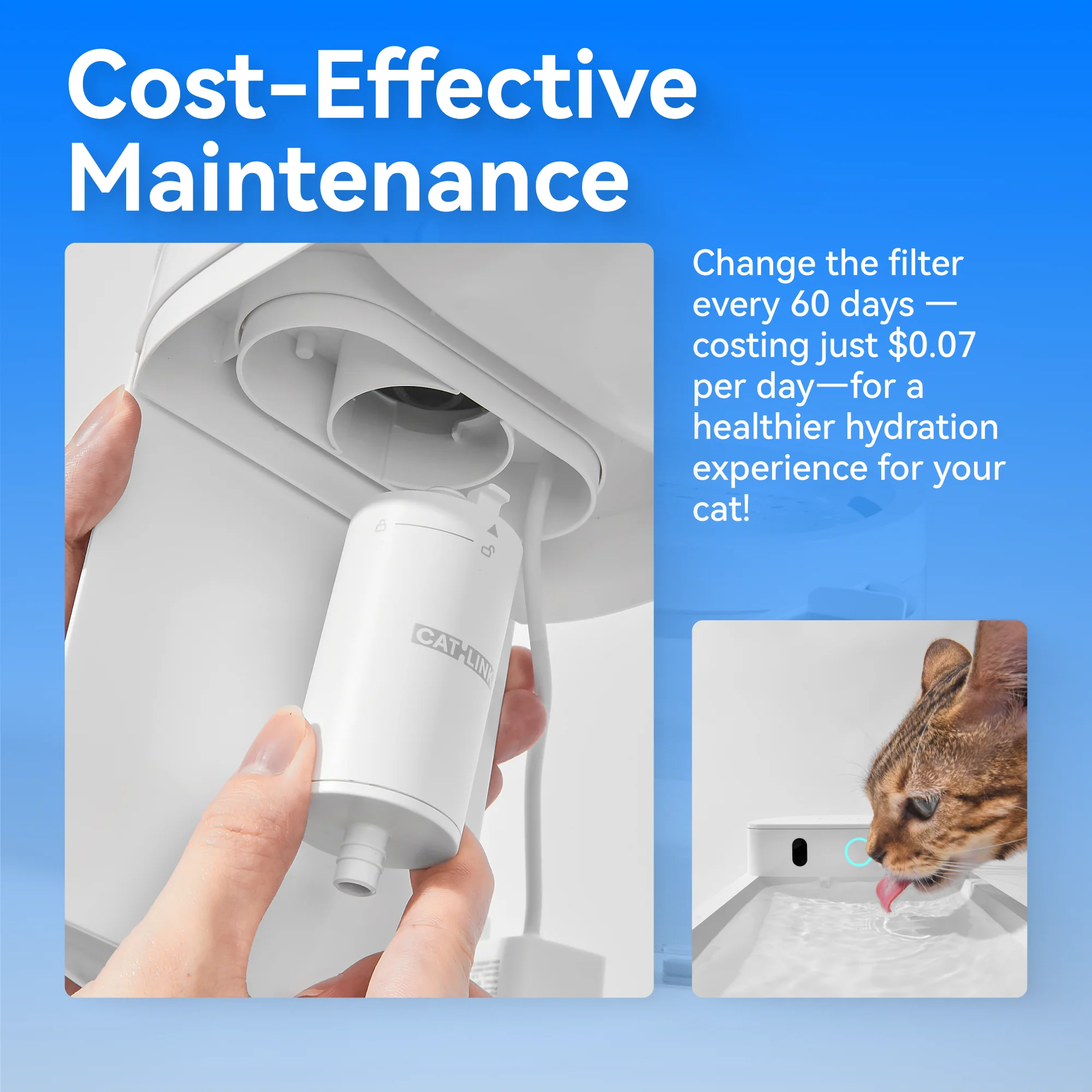 Filter for CATLINK Water Fountain - Wired / Wireless - 3 Pack - Image 4